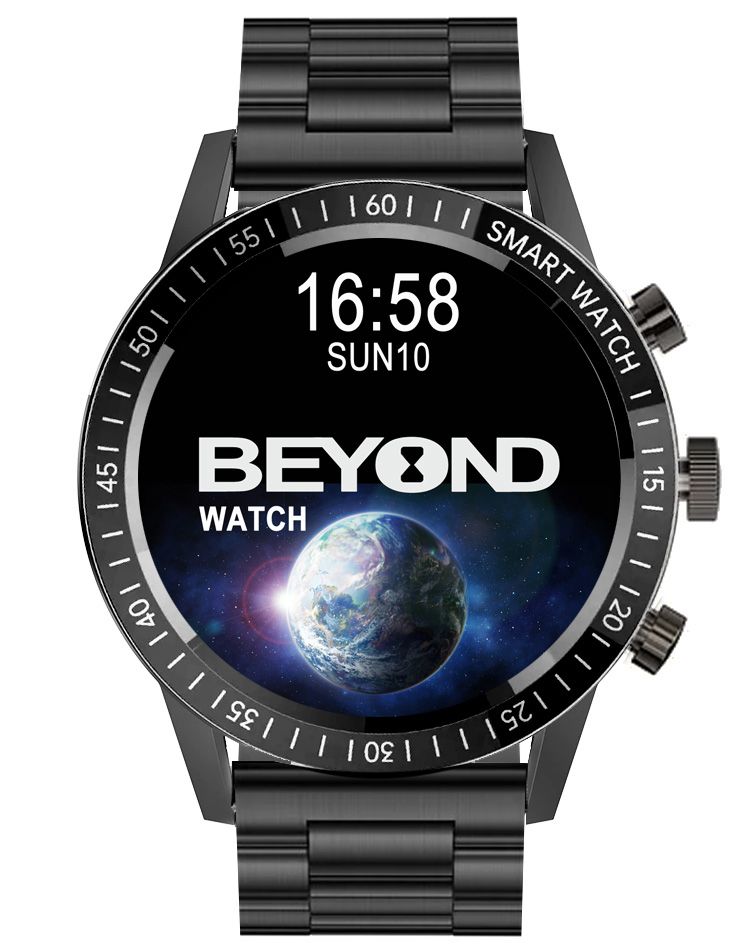BEYOND Watch Earth Series, Black Stainless Steel