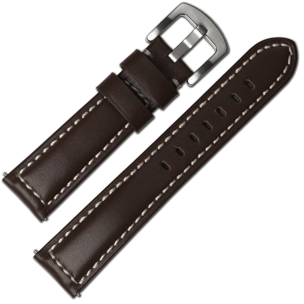 Brown Leather Strap, 20mm, Quick Release, BEYOND Strap