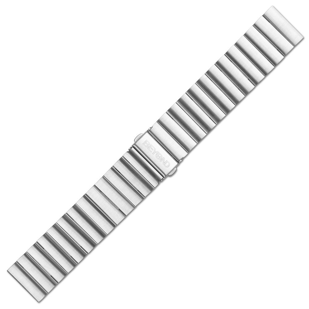 Silver Stainless Steel Strap, 22mm, Quick Release, BEYOND Strap