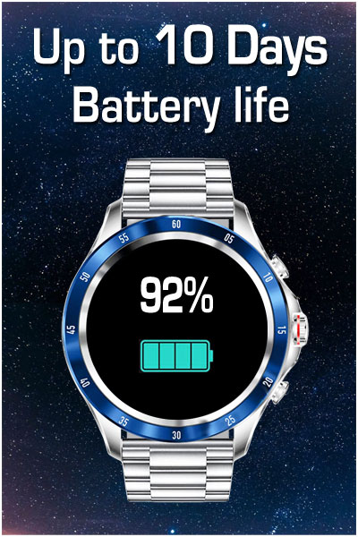 Up to 10 days battery life